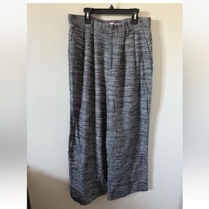 Urban Outfitters Women's S Woven Textured Wide Leg Trouser Pants